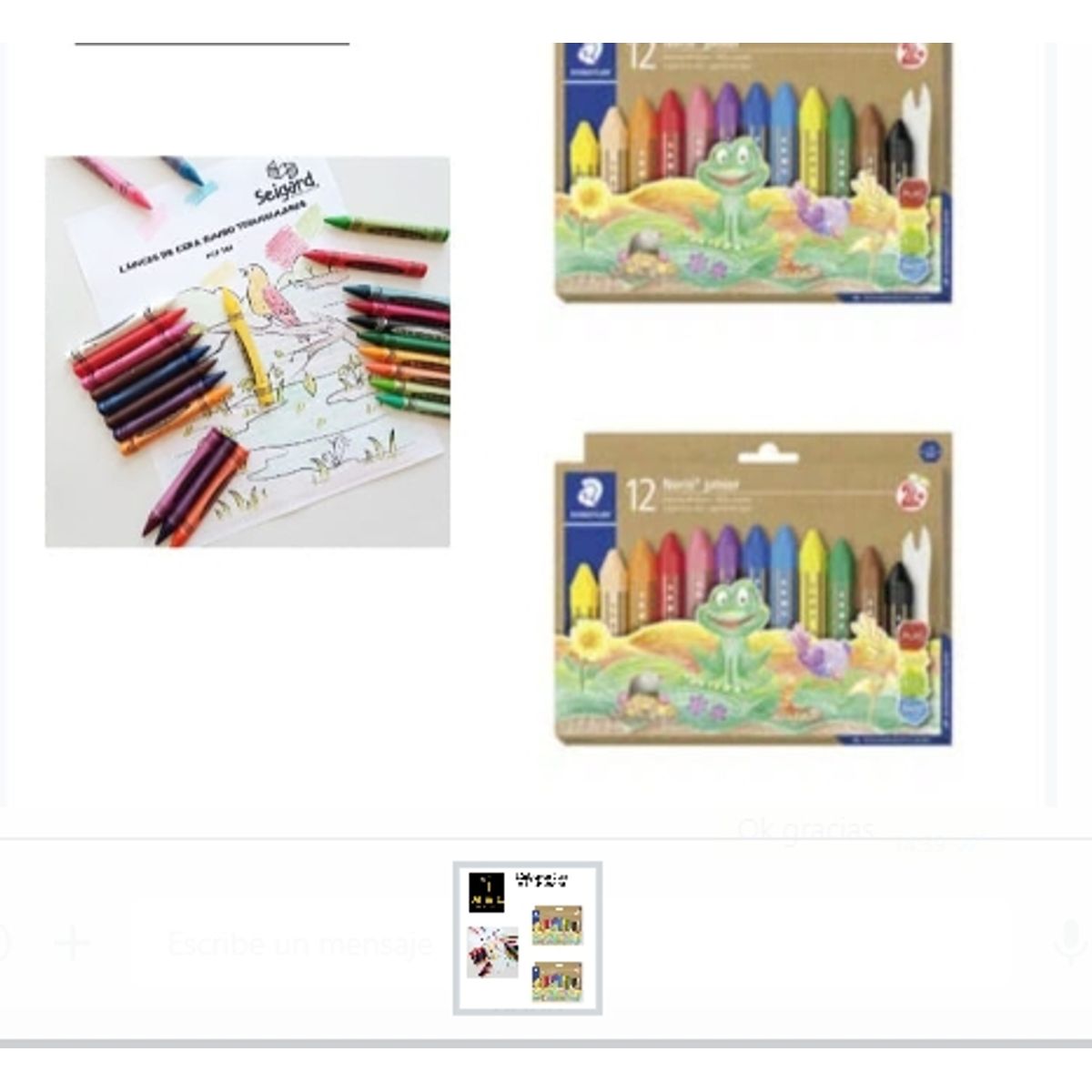 GENERICO - Lápices De Cera Set  12 Unidades Colegiales