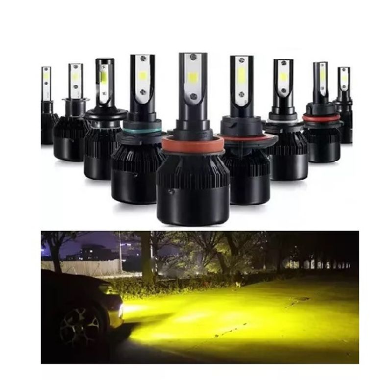 GENERICO - Ampolleta Auto Led Headlight Amarilla 9006