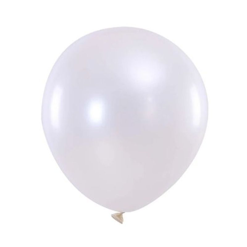 GENERICO - Globos Latex N9 Color Blanco 50 Pcs