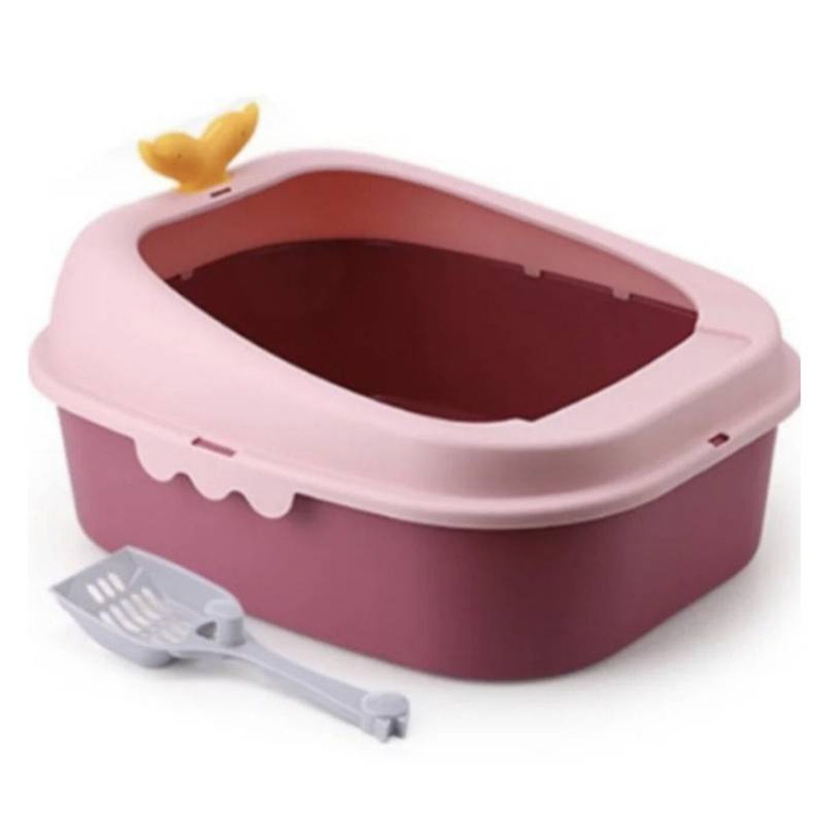 GENERICO - Arenero Abierto Para Gatos Baño Sanitario ConPala Xl.