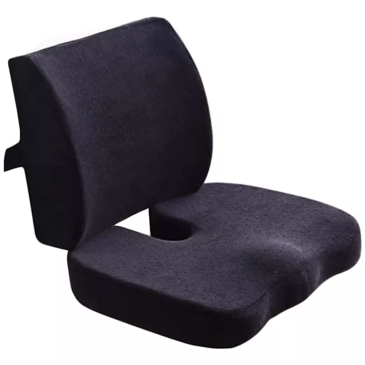 GENERICO - Cojin Lumbar Ergonomico Y Asiento Ergonomico Para Sillas Kit