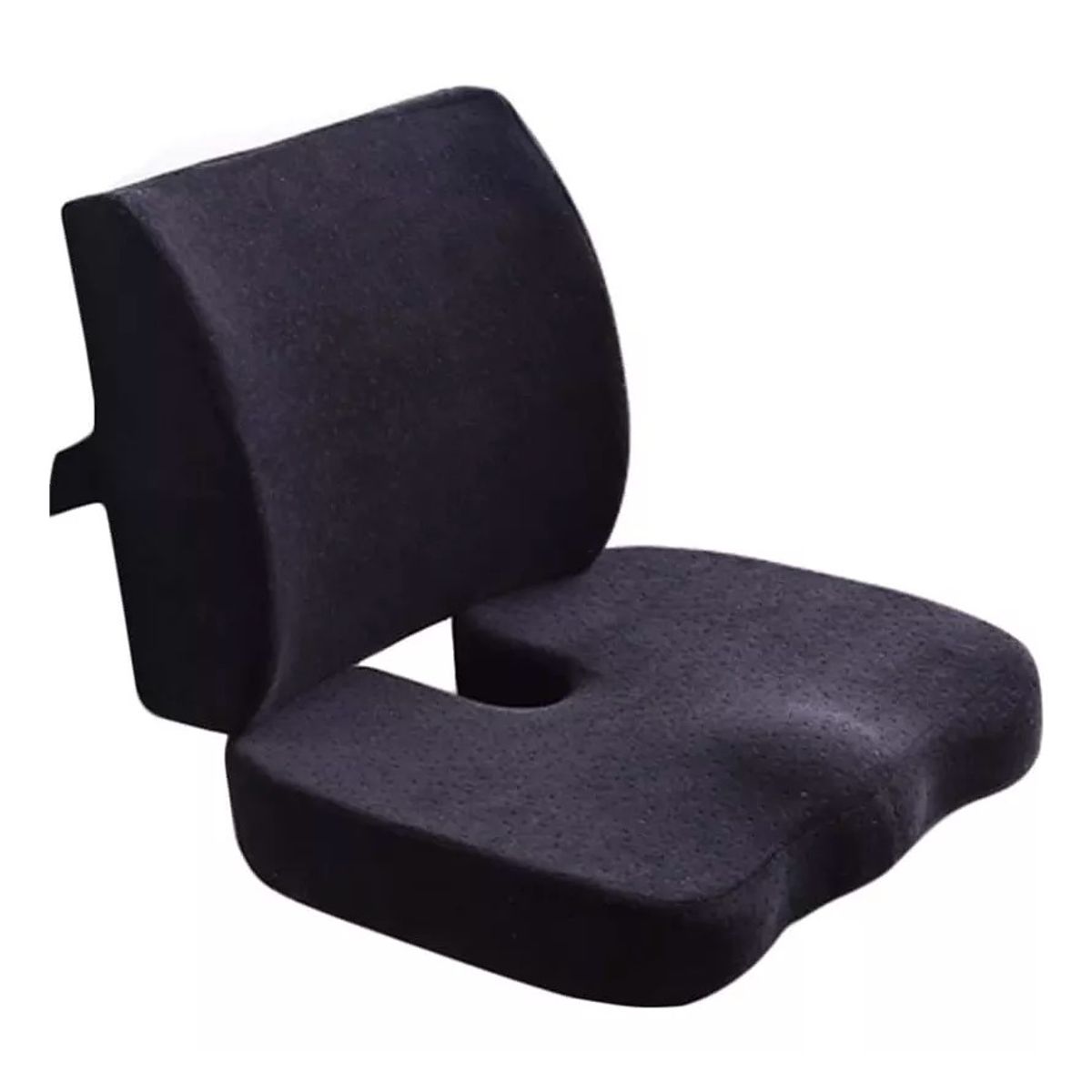 GENERICO - Cojin Lumbar Ergonomico Y Asiento Ergonomico Para Sillas Kit