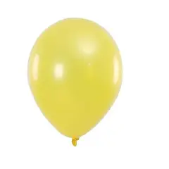 GENERICO - Globos Latex N9 Color Amarillo Metalico 50 Pcs