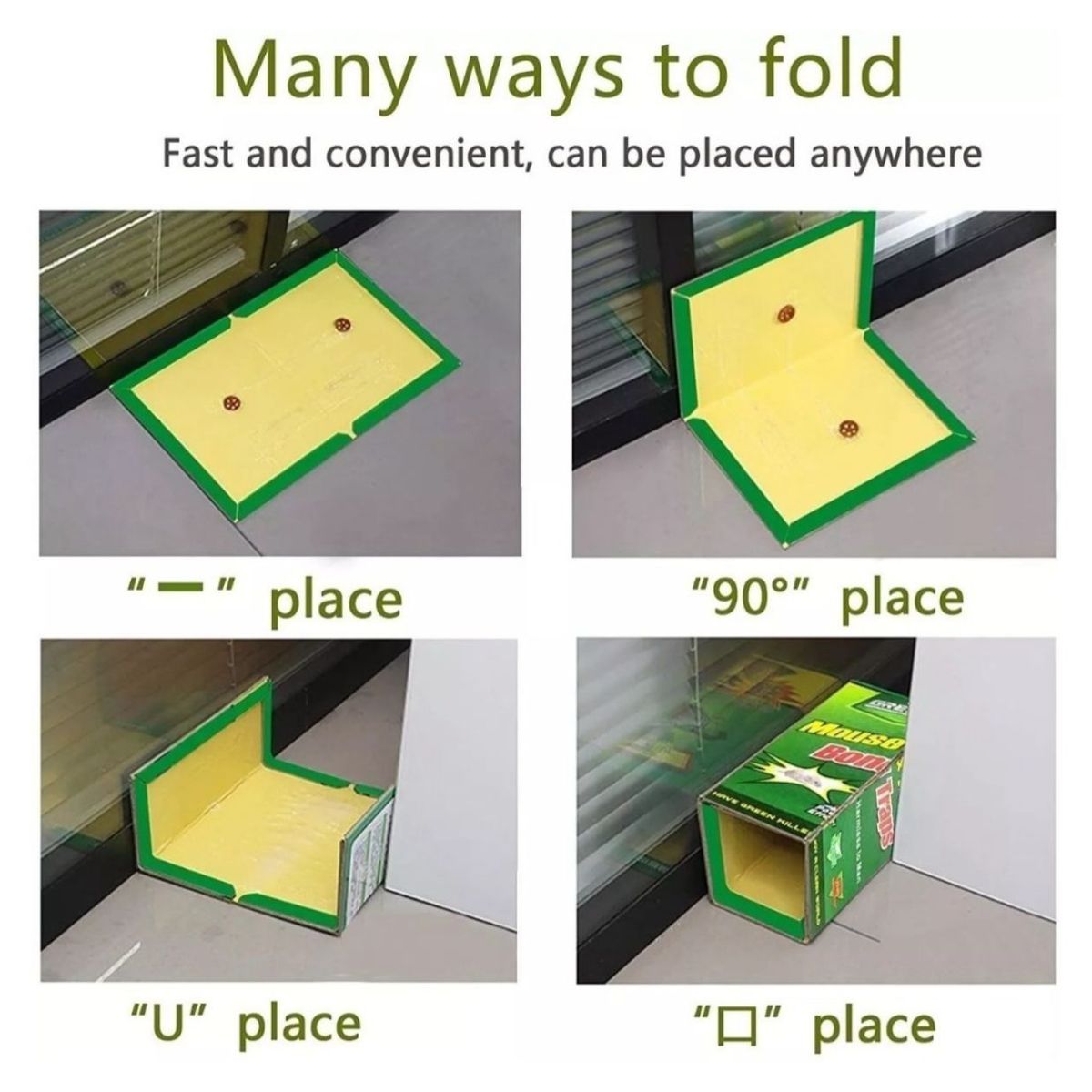 GENERICO - Trampa Ratones Pegajosa X30 Unidades Control Desratizacion