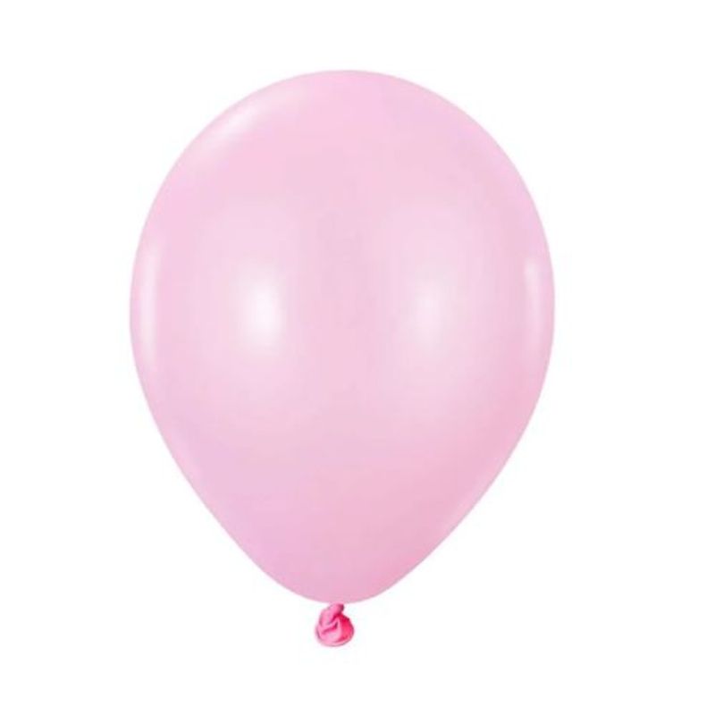 GENERICO - Globos Latex N9 Color Rosa Claro 50 Pcs