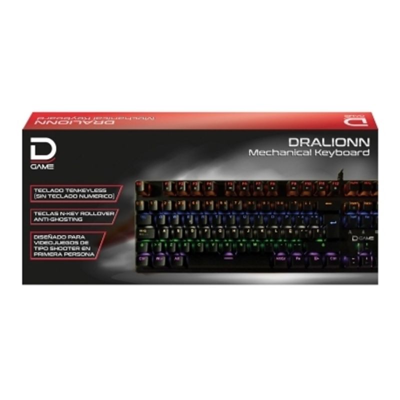 GENERICO - Teclado Gamer Mecánico 87 Teclas - RGB