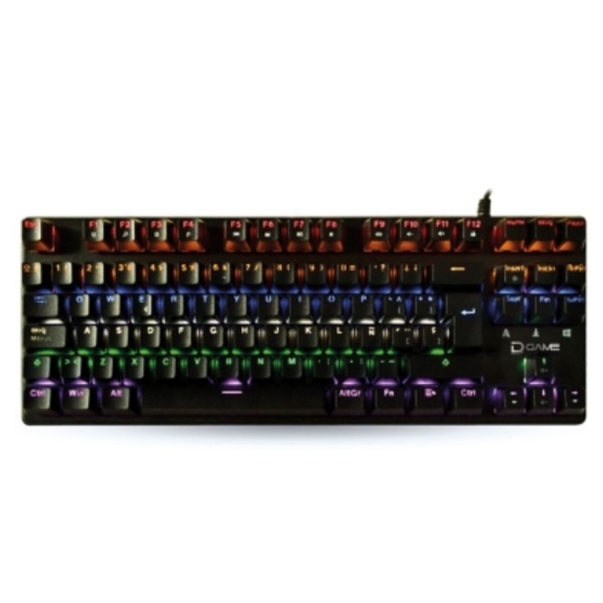GENERICO - Teclado Gamer Mecánico 87 Teclas - RGB