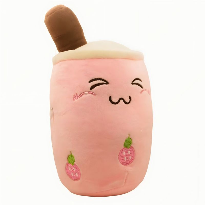 GENERICO - Peluche Té boba diseño fresas