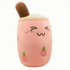 GENERICO - Peluche Té boba diseño fresas