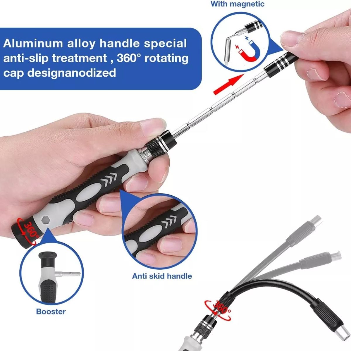 GENERICO - Set De Destornillador Magnético De Precisión 117 En 1