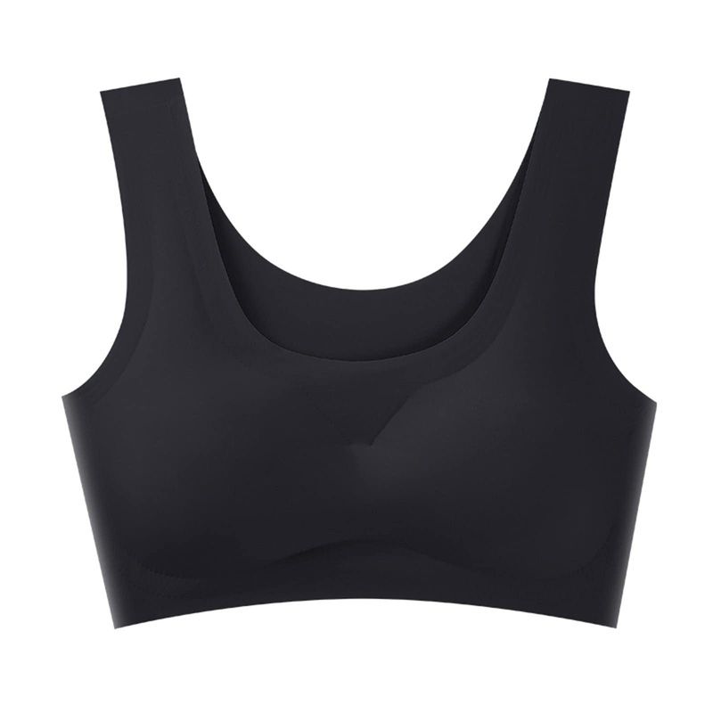 EVERSO - Pack 6 Sostén Tirante Acolchado Mujer Negro