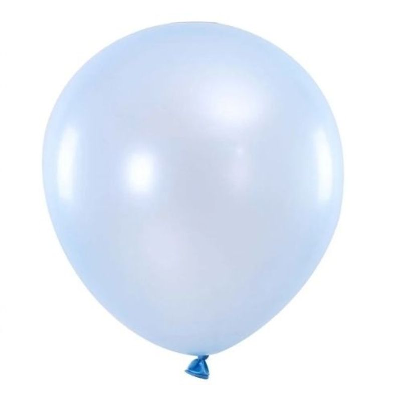 GENERICO - Globos Latex N9 Color Celeste Claro 50 Pcs