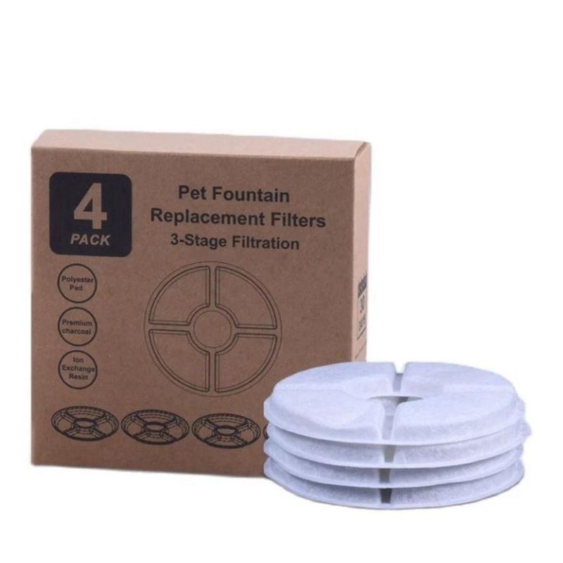 GENERICO - Filtros Bebederos Fuente De Agua Perros Y Gatos Pack X4