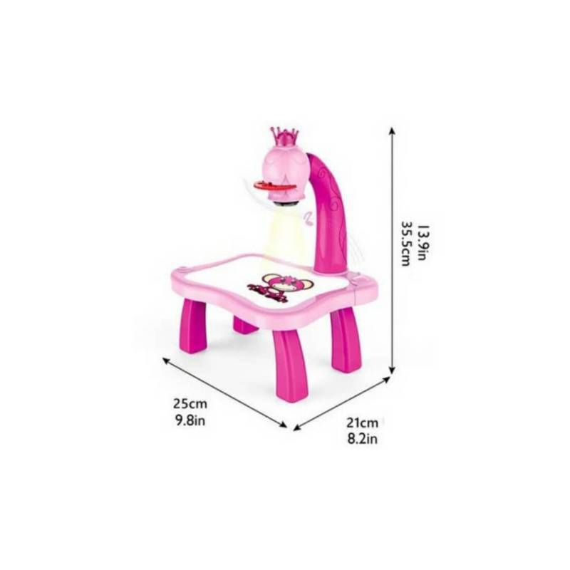GENERICO - Mesa Proyectora De Dibujo Niños Led Didáctico Pizarra Mágica