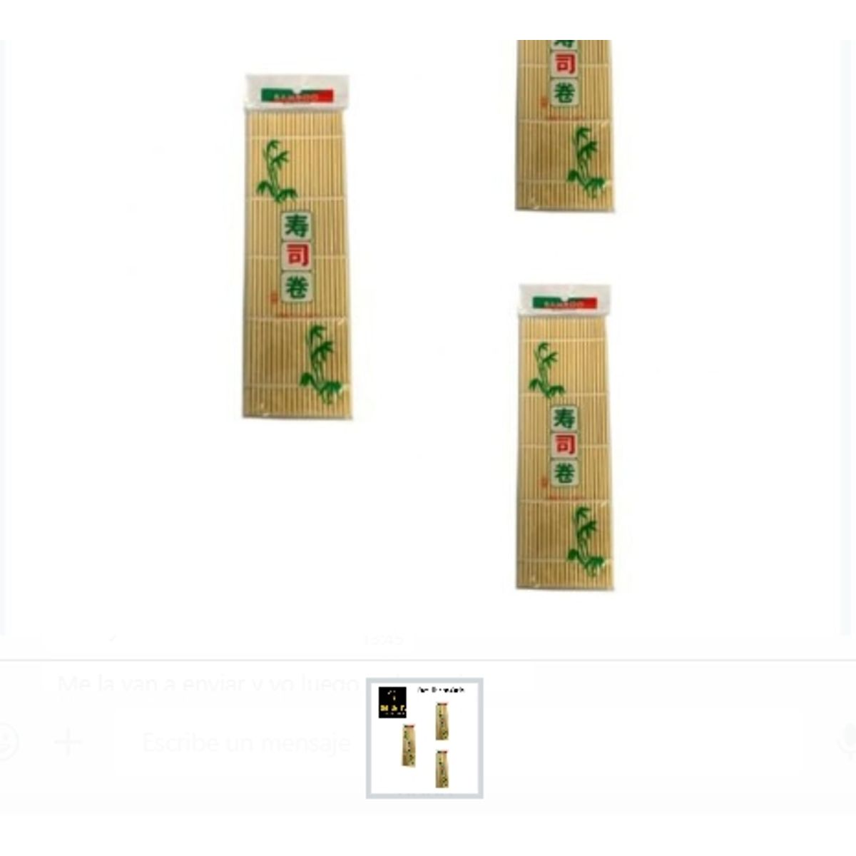 GENERICO - Esterilla Para Sushi Set De Palitos