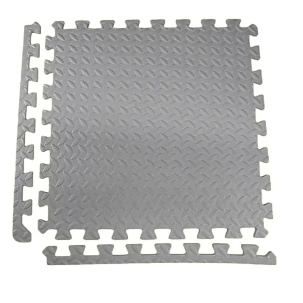 GENERICO - Pack X 4 Tatami Alfombra Encastrable 60x60x1.2cm Goma Eva GRIZ