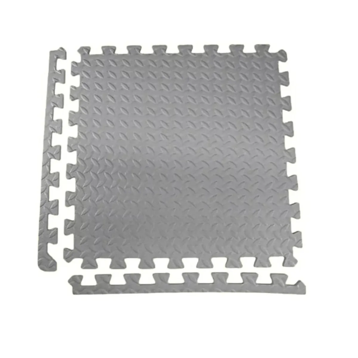 GENERICO - Pack X 4 Tatami Alfombra Encastrable 60x60x1.2cm Goma Eva GRIZ