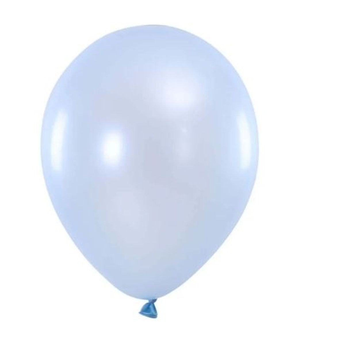 GENERICO - Globos Latex N9 Color Celeste Metalico 50 Pcs