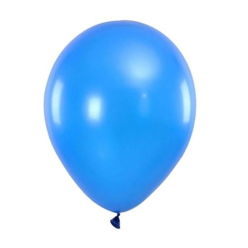GENERICO - Globos Latex N9 Color Azul Metalico 50 Pcs