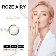 FRESHGO - Lentes de contacto Roze Airy - Baby brown