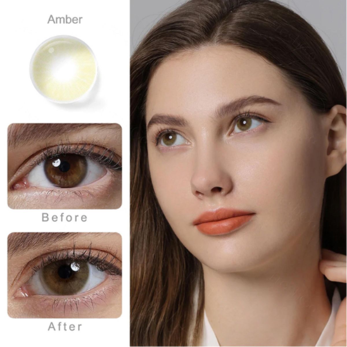 FRESHGO - Lentes de contacto FreshGo Hidrocor - Amber