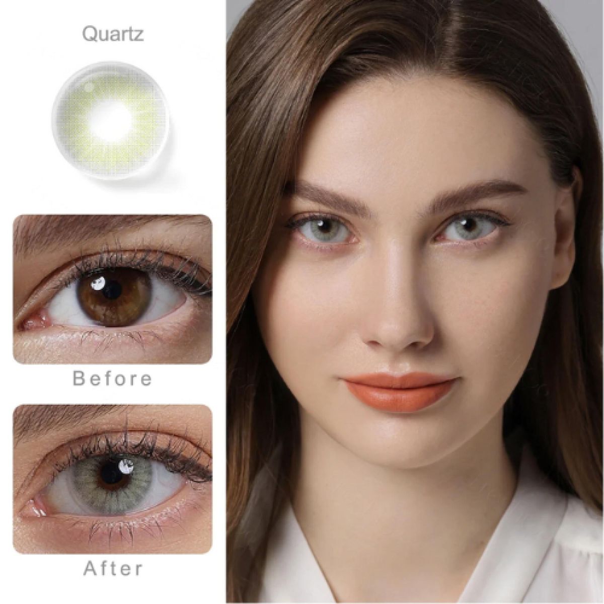 FRESHGO - Lentes de contacto FreshGo Hidrocor - Quartz
