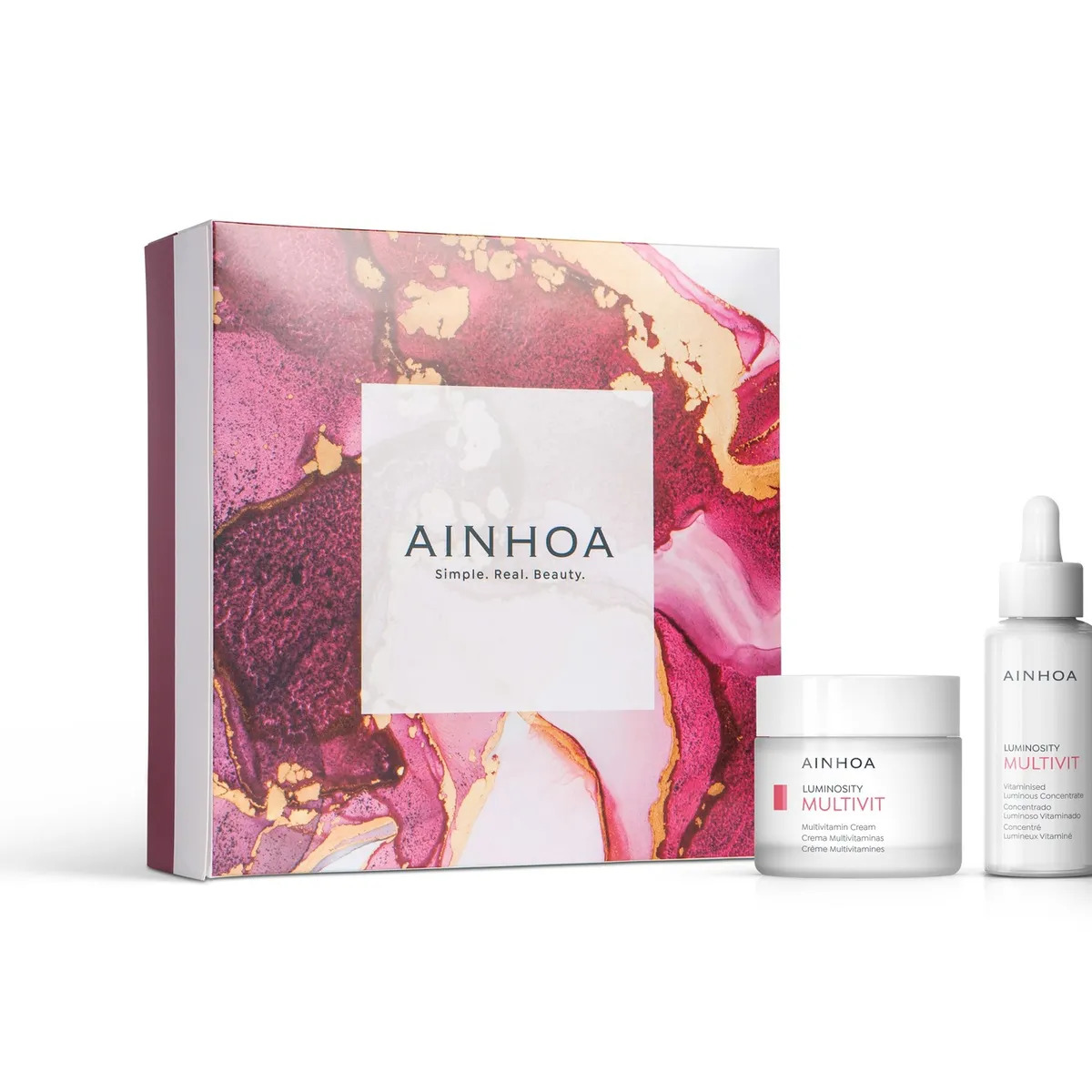 AINHOA - Set Luminosidad Total Crema Multivitaminas Multivitaminas  Sérum.