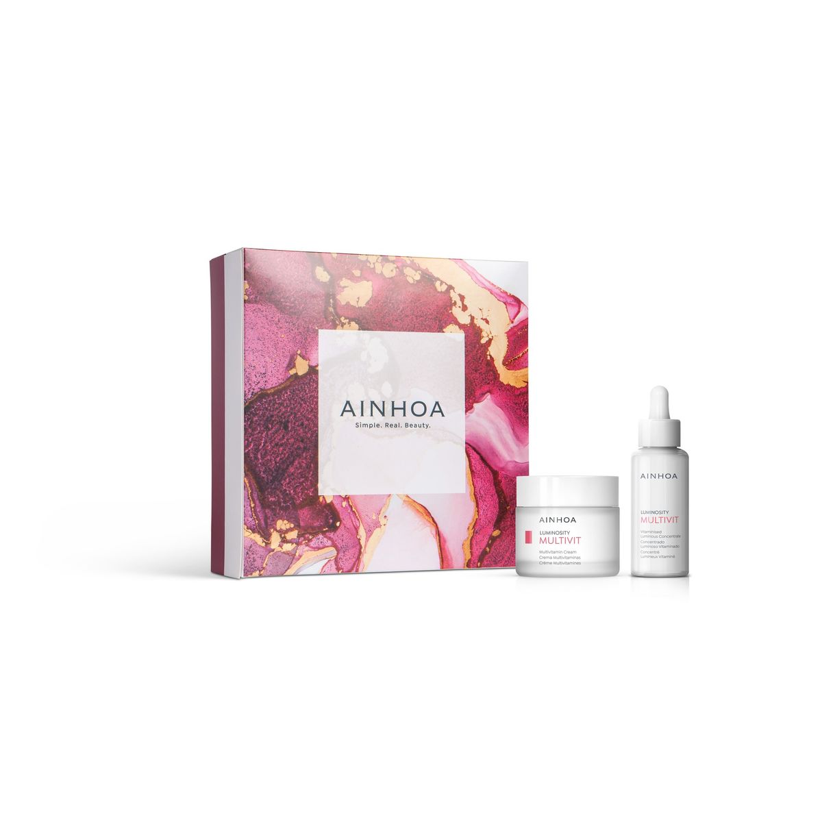 AINHOA - Set Luminosidad Total Crema Multivitaminas Multivitaminas  Sérum.
