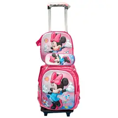 GENERICO - Mochila Bolso 3 En 1 Lonchera Y Cartuchera Niño/niña
