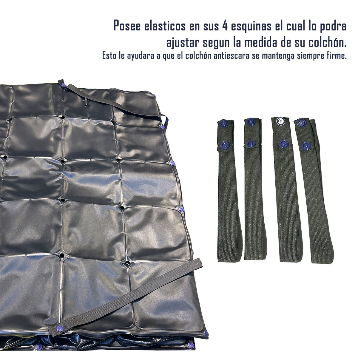ONEDER - Colchon Antiescaras Inflable Flotación Seca Con Secciones