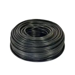 GENERICO - Cordon Flexible 3X 2.5 MM2 H05VV-F Negro 500V Rollo 100m - Megalec