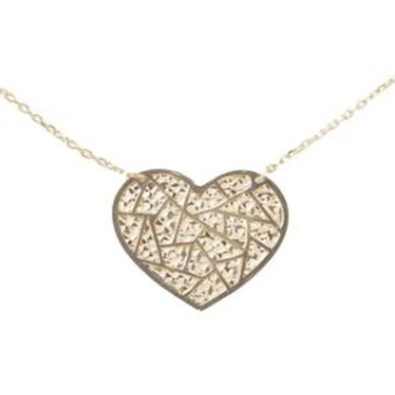 JB JOYAS BARON - Collar Oro 18kt Corazón Grande Plano