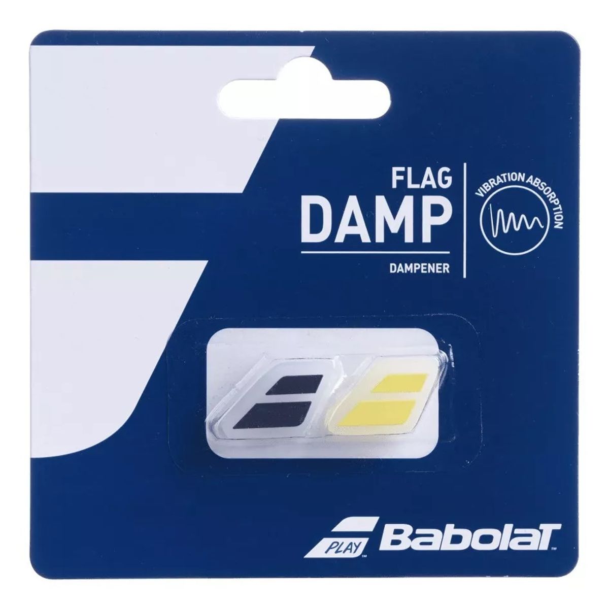 BABOLAT - Antivibrador Babolat Flag Damp NegroAmarillo X2