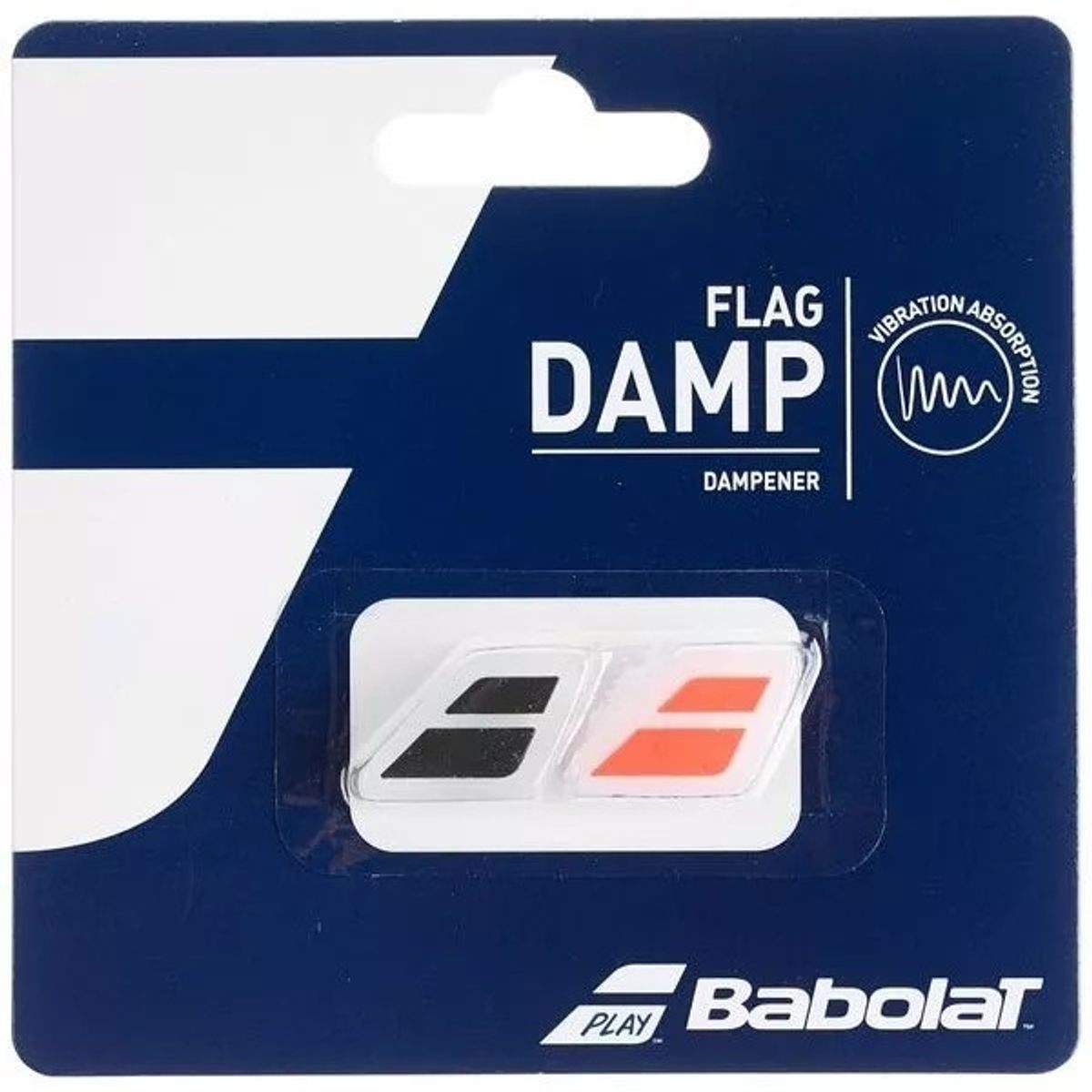 BABOLAT - Antivibrador Babolat Flag Damp NegroRojo X2