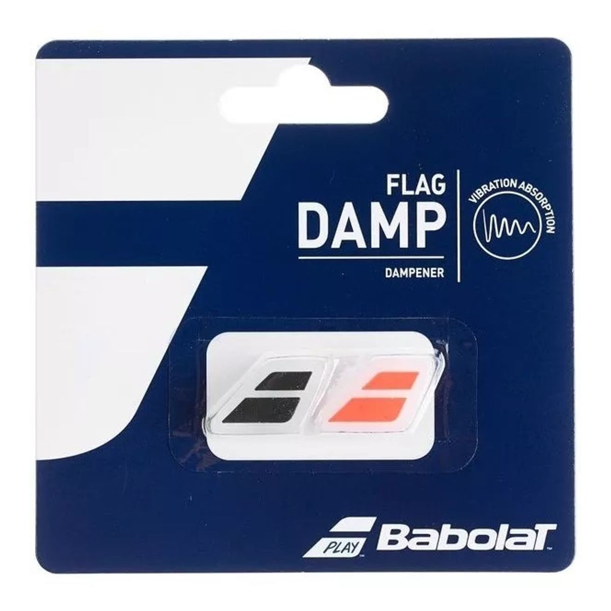 BABOLAT - Antivibrador Babolat Flag Damp NegroRojo X2