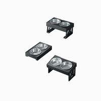 Comedero-bebedero Para Perros Altura Ajustable - Plato Acero