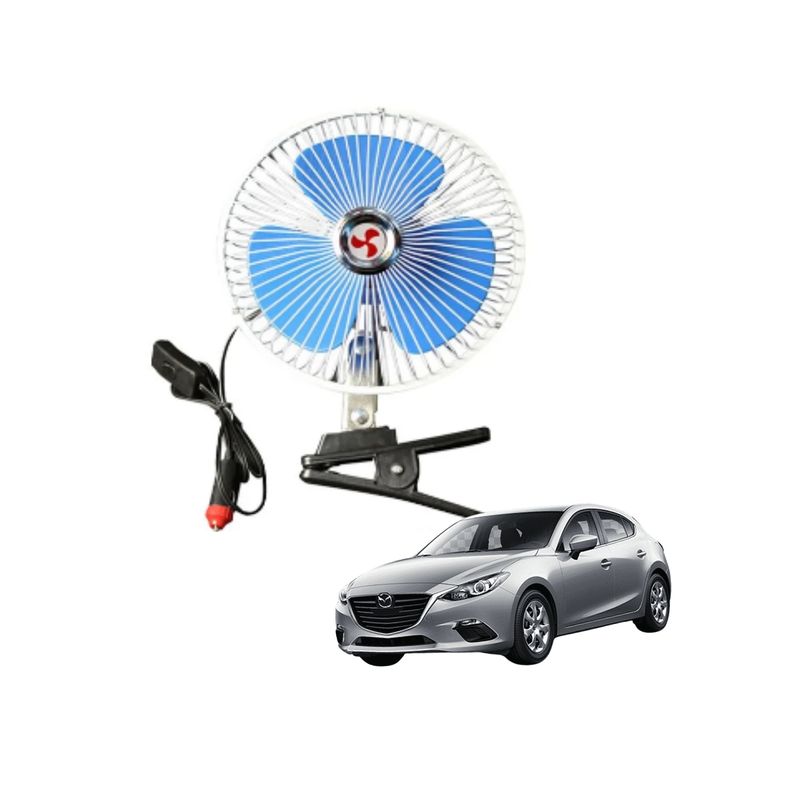 GENERICO - Ventilador Portátil Oscilatorio Para Auto Con Pinza Anclaje