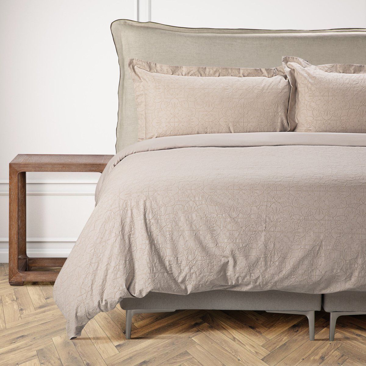 ROSEN - Funda Plumón Rosen Algodón Timeless Isabel 2 Plazas Arena