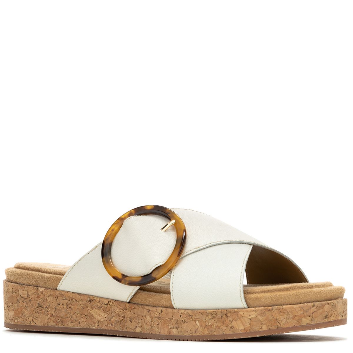 HUSH PUPPIES - Sandalia Mujer June Buckle Slide Beige HUSH PUPPIES
