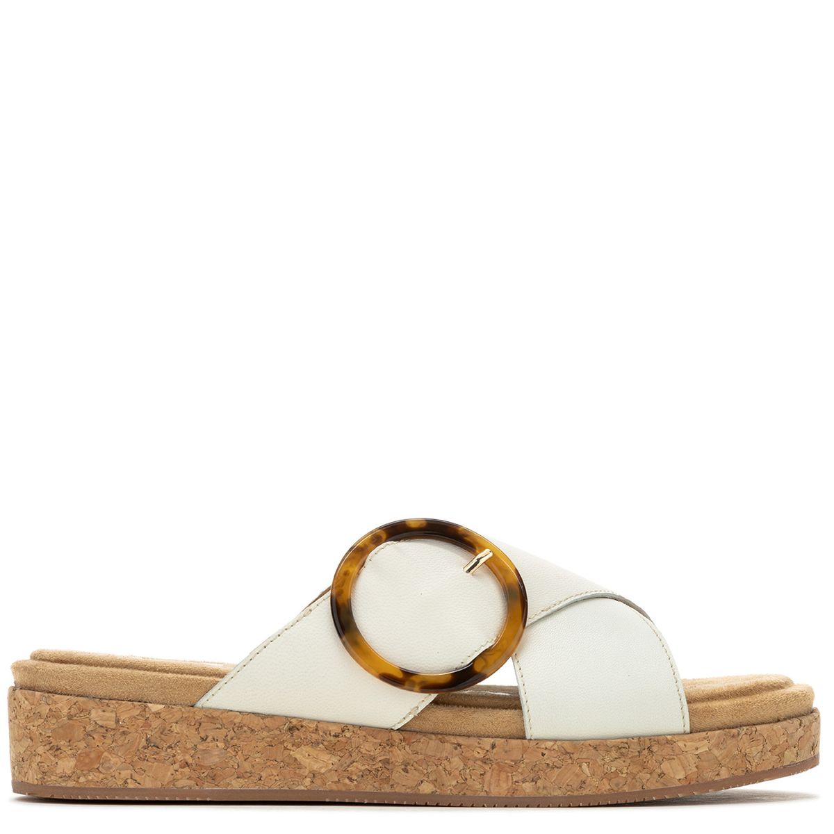 HUSH PUPPIES - Sandalia Mujer June Buckle Slide Beige HUSH PUPPIES