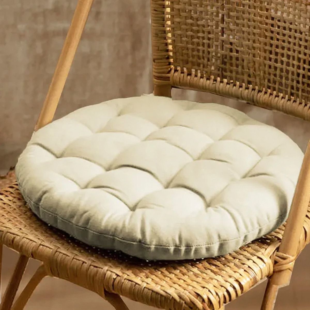 CALMA HOUSE - Cojin de Silla Algodón Gavema Diam 40 Beige Calma House