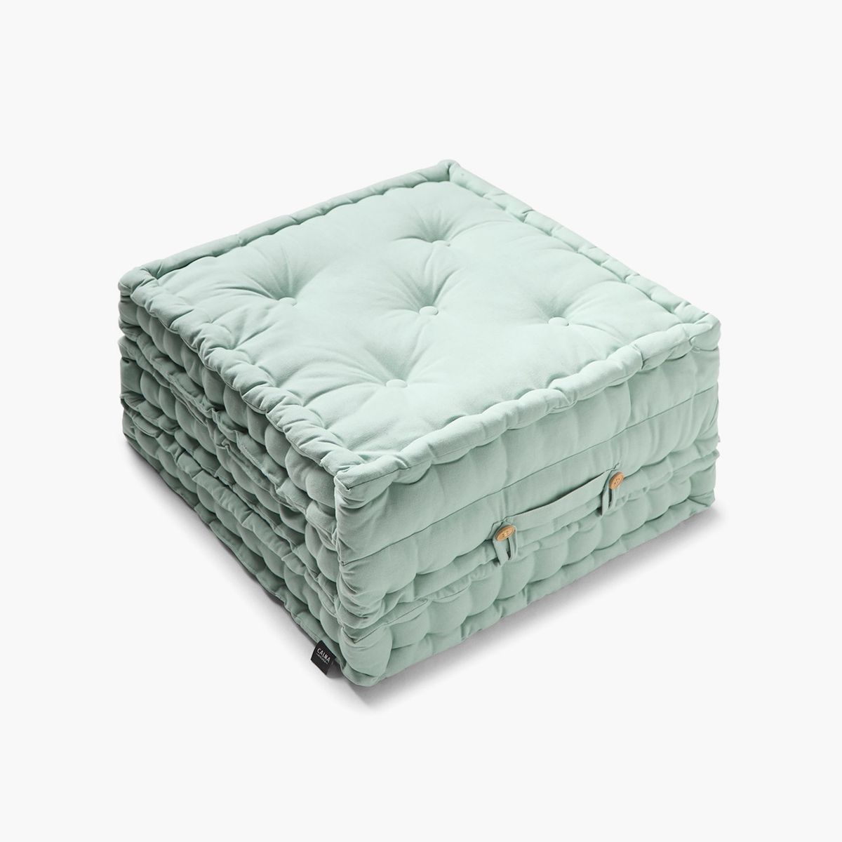 CALMA HOUSE - Cojin de Suelo Gavema 60x60x10(x3) Verde Claro Calma House