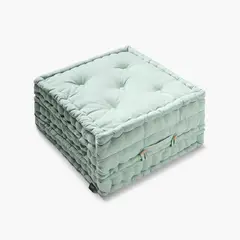 CALMA HOUSE - Cojin de Suelo Gavema 60x60x10(x3) Verde Claro