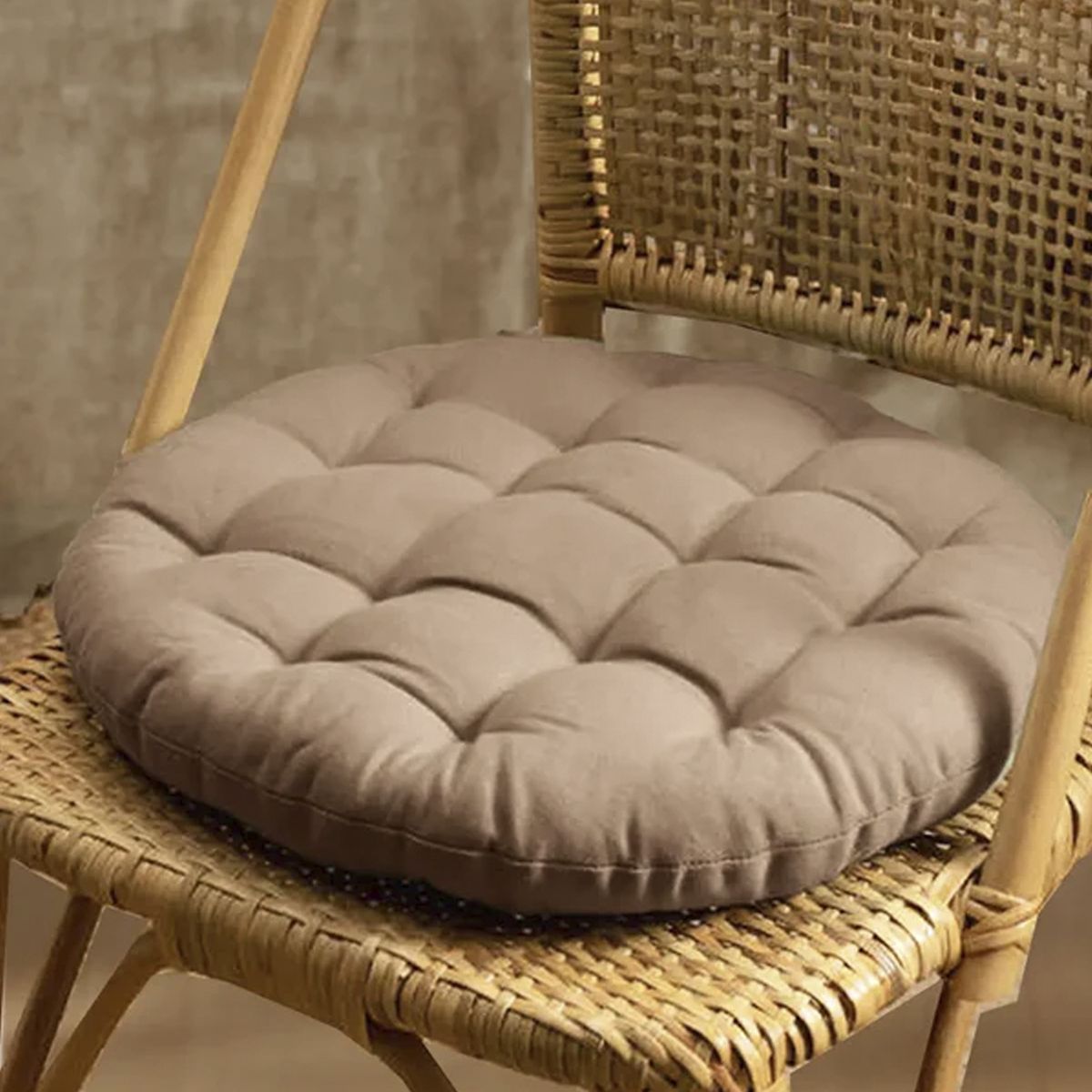 CALMA HOUSE - Cojin de Silla Algodón Gavema Diam 40 Piedra Calma House