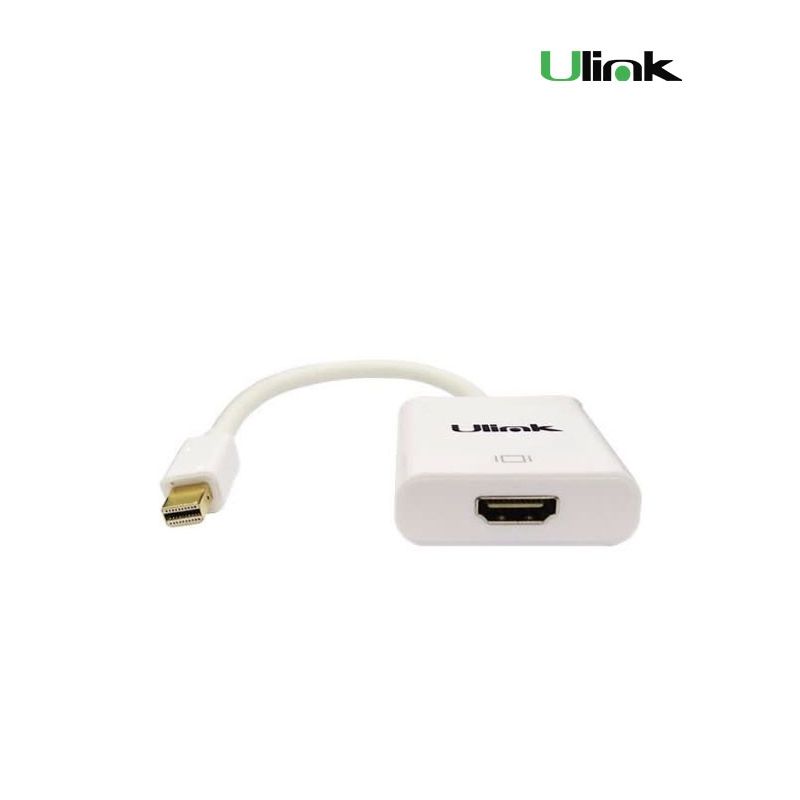 ULINK - Adaptador De Video Mini Display Port Macho A Hdmi Hembra
