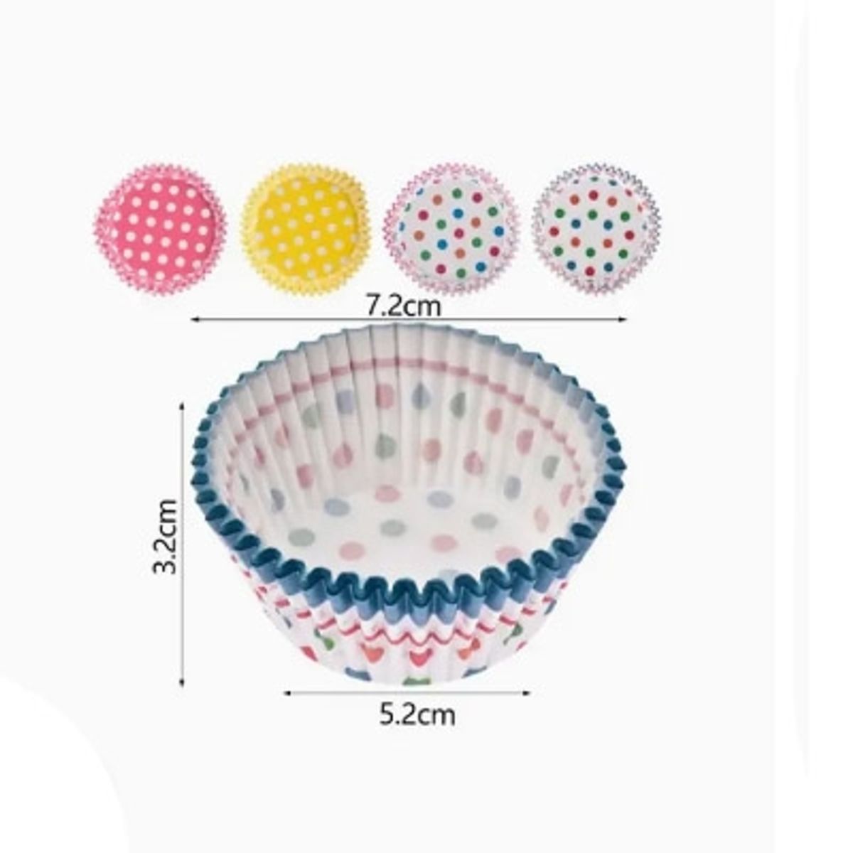 GENERICO - Papel de Cupcake 48 pcs