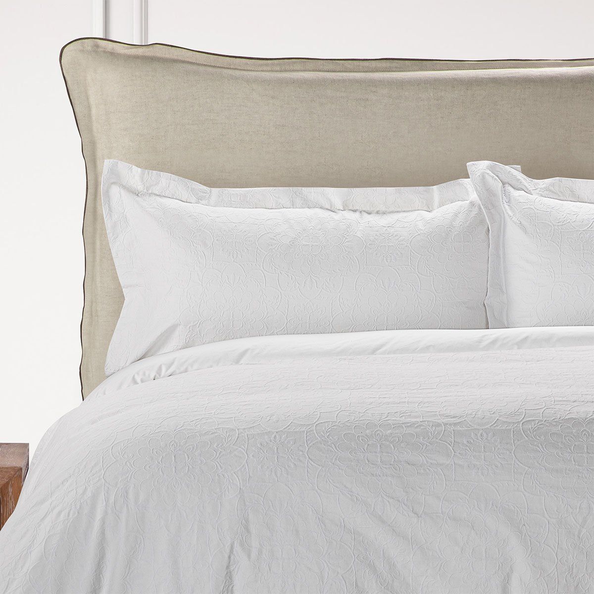 ROSEN - Funda Plumón Rosen Algodón Timeless Isabel Super King Blanco