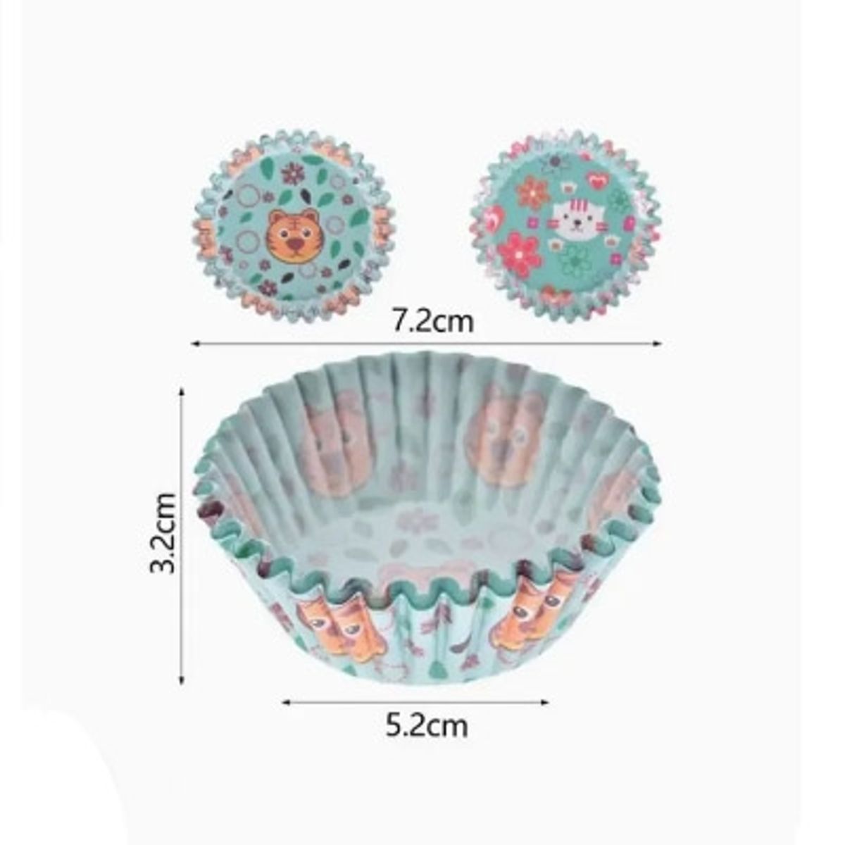 GENERICO - Papel de Cupcakes 48 pcs