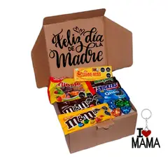 GENERICO - Box Sorpresa Regalo Dia De la Madre Feliz Dia Mama y llavero
