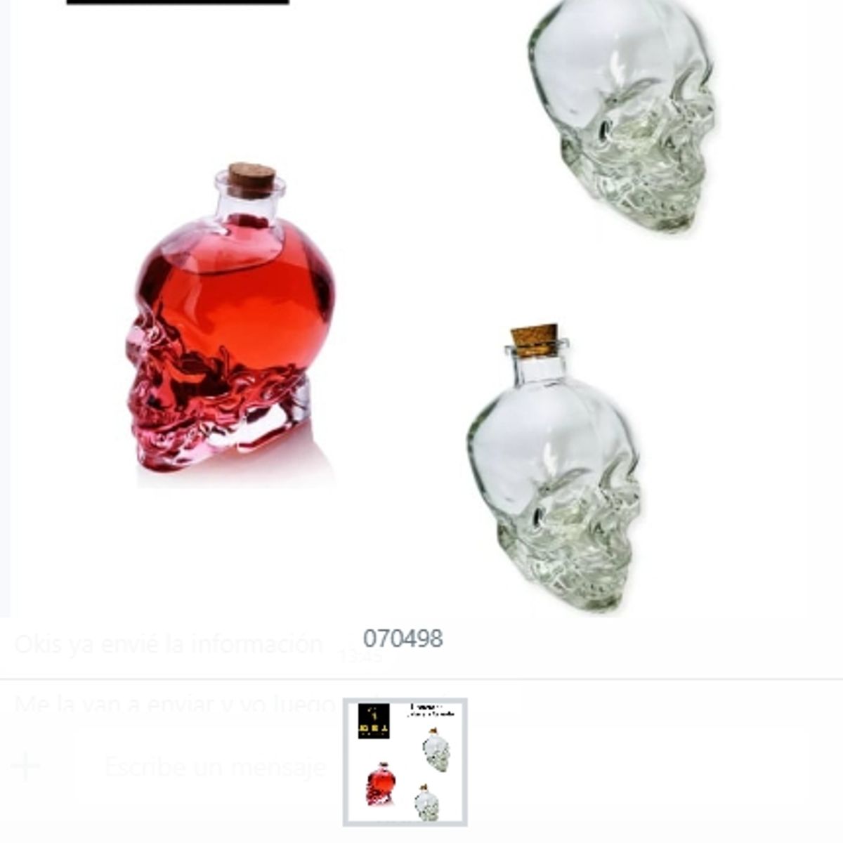 GENERICO - Licorera De Calavera Grande Para Almacenar Bebidas